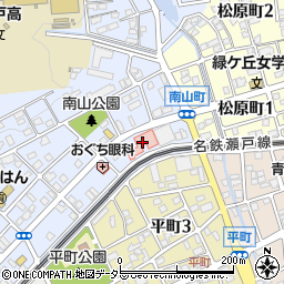 青山病院周辺の地図