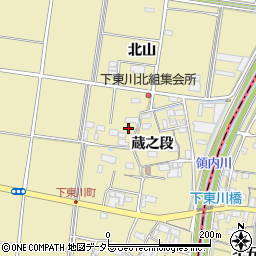 愛知県愛西市下東川町蔵之段54周辺の地図
