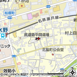 愛知県瀬戸市北脇町62周辺の地図