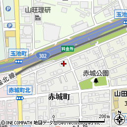 愛知県名古屋市西区赤城町154周辺の地図