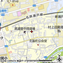愛知県瀬戸市北脇町65周辺の地図