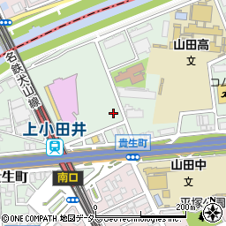 名鉄協商上小田井駅東駐車場周辺の地図