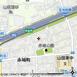 愛知県名古屋市西区赤城町163周辺の地図