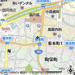 愛知県瀬戸市南仲之切町30周辺の地図