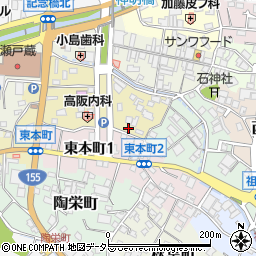 愛知県瀬戸市南仲之切町121周辺の地図