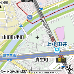 ＣＵＢＥ上小田井Ａ周辺の地図