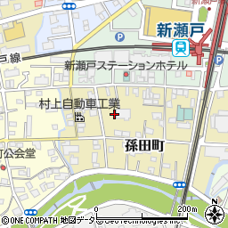 愛知県瀬戸市孫田町25周辺の地図
