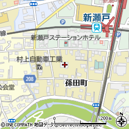 愛知県瀬戸市孫田町25-1周辺の地図