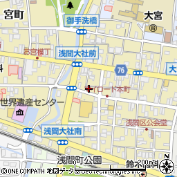静岡県富士宮市大宮町2-9周辺の地図