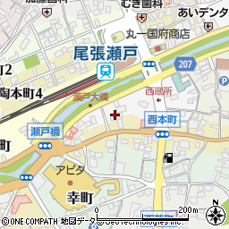 愛知県瀬戸市西蔵所町26-1周辺の地図
