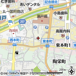 愛知県瀬戸市蔵所町97周辺の地図
