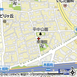 愛知県名古屋市西区平中町周辺の地図