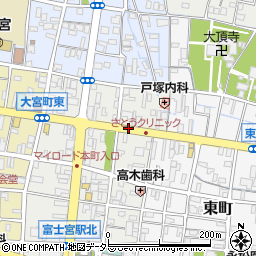 富士宮駅入口東周辺の地図