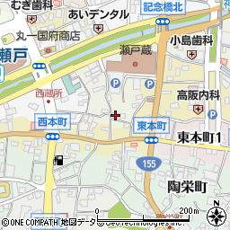 愛知県瀬戸市蔵所町95周辺の地図