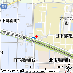 愛知県稲沢市日下部花ノ木町5周辺の地図