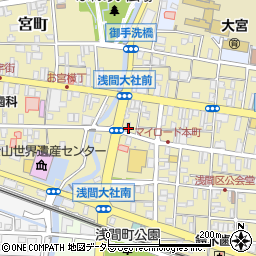 静岡県富士宮市大宮町1-9周辺の地図