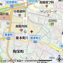 愛知県瀬戸市南仲之切町94周辺の地図