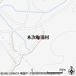 島根県雲南市木次町湯村周辺の地図