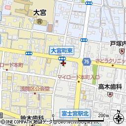 丸亀製麺 富士宮店周辺の地図