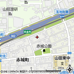 愛知県名古屋市西区赤城町164周辺の地図