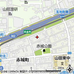 愛知県名古屋市西区赤城町164周辺の地図