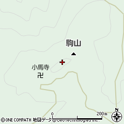 駒山周辺の地図