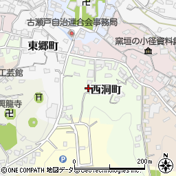 愛知県瀬戸市西洞町30周辺の地図