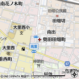 愛知県稲沢市奥田田畑町周辺の地図