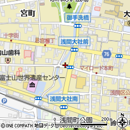 静岡県富士宮市大宮町1周辺の地図