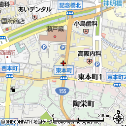 愛知県瀬戸市南仲之切町23周辺の地図