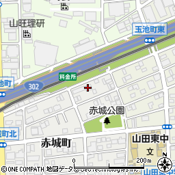 愛知県名古屋市西区赤城町165周辺の地図