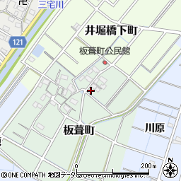 愛知県稲沢市板葺町91周辺の地図