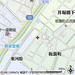 愛知県稲沢市板葺町14周辺の地図