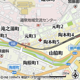 瀬戸元町郵便局周辺の地図