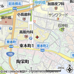 愛知県瀬戸市南仲之切町95周辺の地図