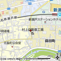 愛知県瀬戸市孫田町14周辺の地図