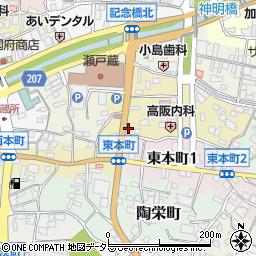 愛知県瀬戸市南仲之切町36周辺の地図