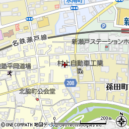 愛知県瀬戸市北脇町96周辺の地図
