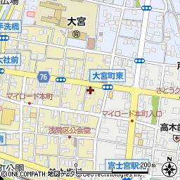 静岡県富士宮市大宮町12-1周辺の地図