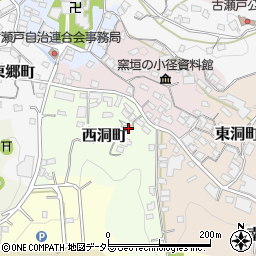 愛知県瀬戸市西洞町53周辺の地図