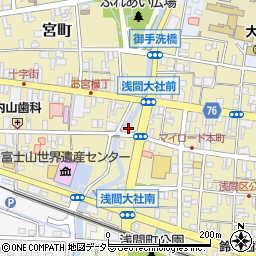 静岡県富士宮市大宮町1-12周辺の地図