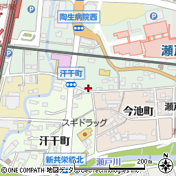 愛知県瀬戸市西追分町114周辺の地図
