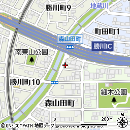 愛知県春日井市森山田町5周辺の地図
