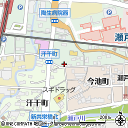 愛知県瀬戸市西追分町114-4周辺の地図