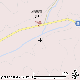 京都府京丹波町（船井郡）猪鼻周辺の地図