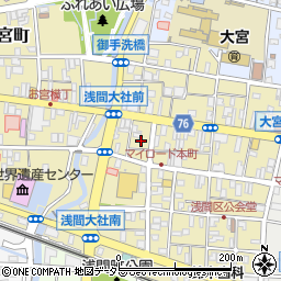 静岡県富士宮市大宮町2周辺の地図