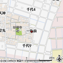 愛知県稲沢市千代町一色前周辺の地図