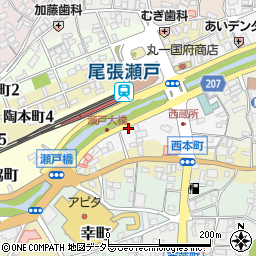 愛知県瀬戸市西蔵所町12-1周辺の地図