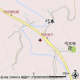 千葉県夷隅郡大多喜町弓木147周辺の地図