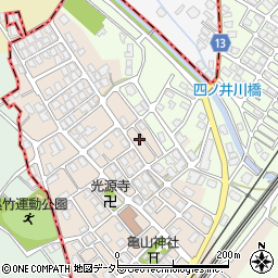 滋賀県犬上郡甲良町呉竹周辺の地図